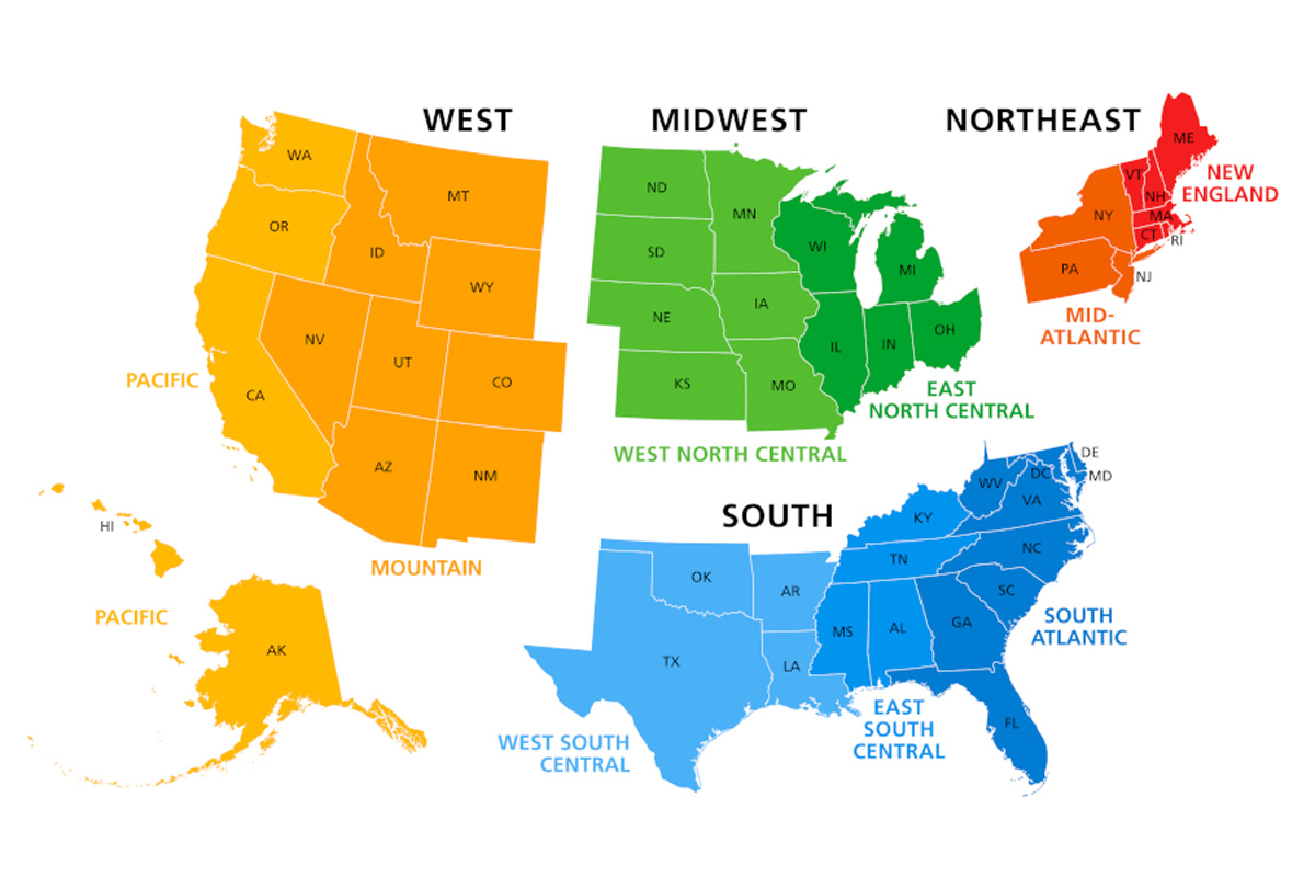 Map usa