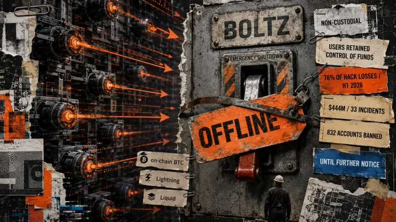 Bitcoin Bridge Boltz Shuts Down After Relentless AI Cyberattacks